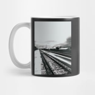 Railroadtracks to the unknown Mug